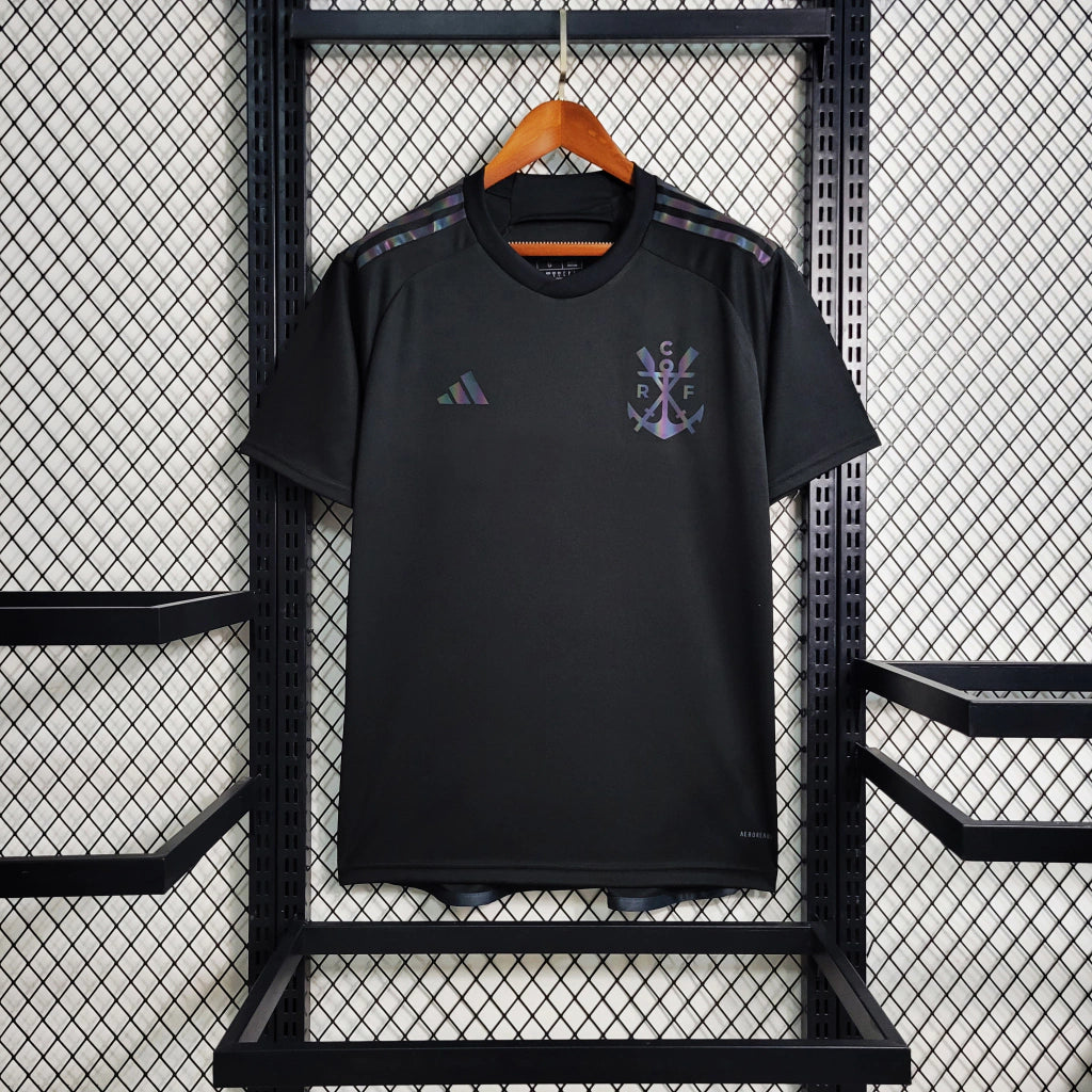 Camisa Flamengo III Edição Especial All Black 23/24 Torcedor Masculina - Preta Refletiva no escuro